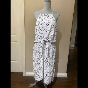 Lillian Polk a dot dress razor back top with a wrap bottom XXL NEW WITH TAGS